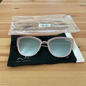 Quay Australia Super Girl Sunglasses in Pink and Black